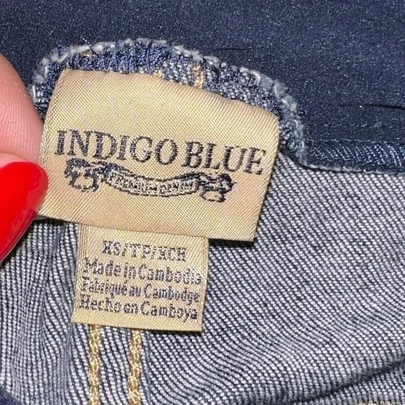 Indigo blue xs maternity shorts postpartum SALE - Picture 3 of 3